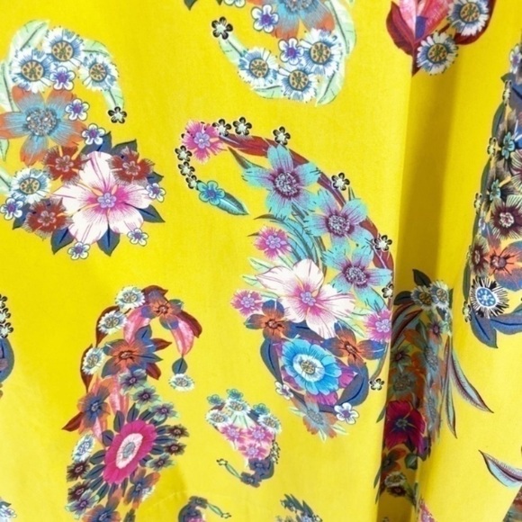 Anthropologie Maeve Yellow Floral Sleeveless Sunniva A-Line Dress - Picture 11 of 13